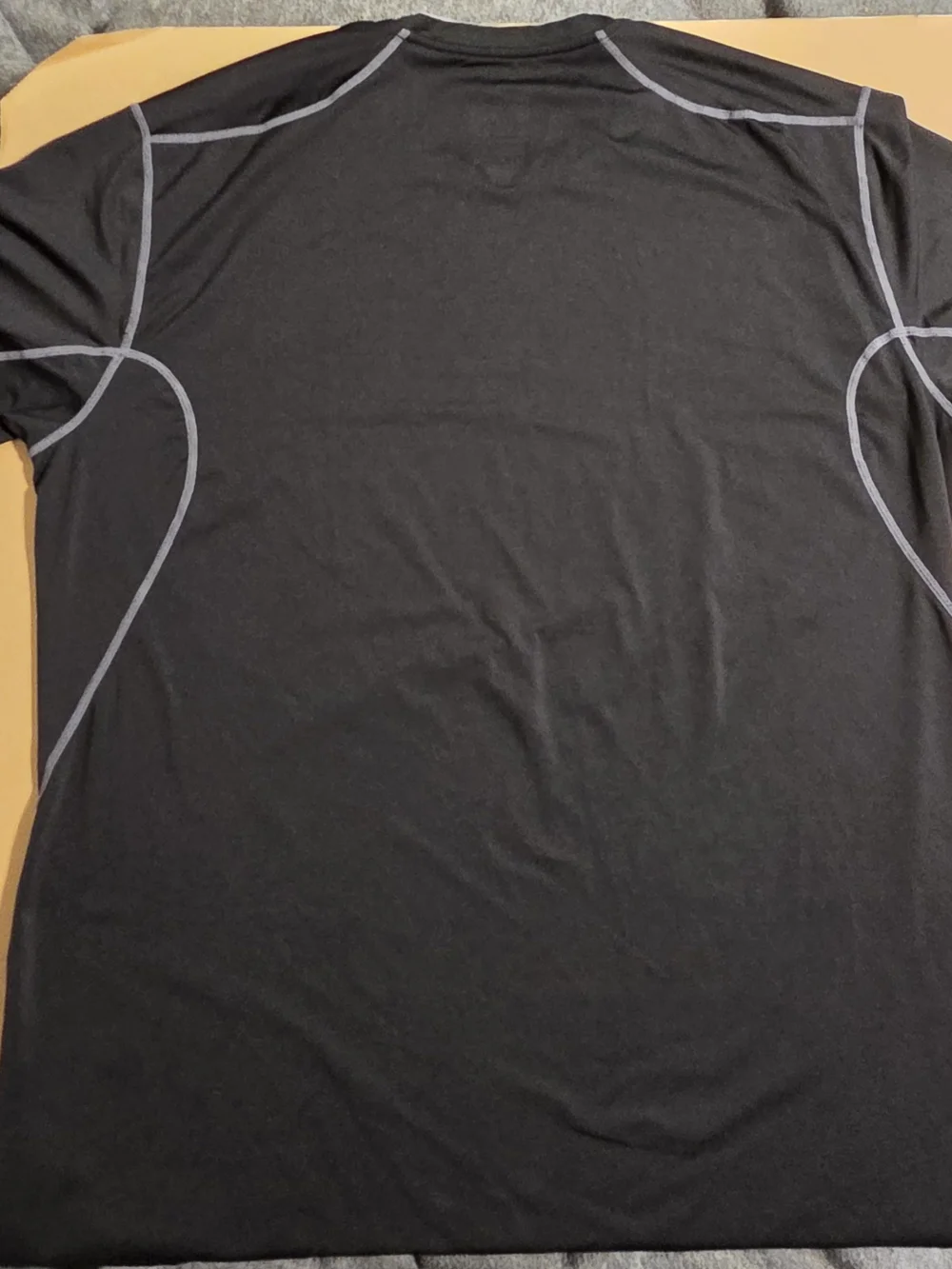 Nike Men’s Short Sleeve Dri-FIT Training Tee in Black with Gray Accents